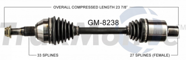    CV Axle Shaft SA GM-8238