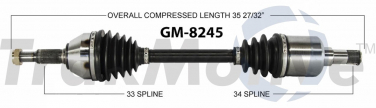    CV Axle Shaft SA GM-8245