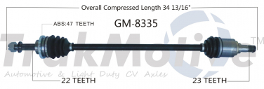    CV Axle Shaft SA GM-8335