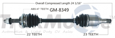    CV Axle Shaft SA GM-8349