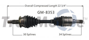    CV Axle Shaft SA GM-8353
