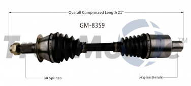   CV Axle Shaft SA GM-8359