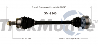    CV Axle Shaft SA GM-8360