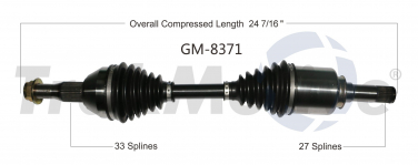    CV Axle Shaft SA GM-8371