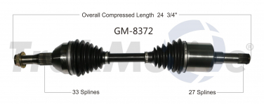    CV Axle Shaft SA GM-8372