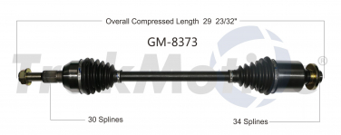    CV Axle Shaft SA GM-8373
