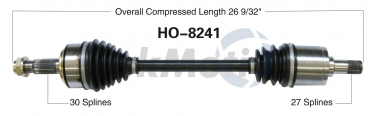    CV Axle Shaft SA HO-8241