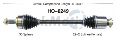    CV Axle Shaft SA HO-8249
