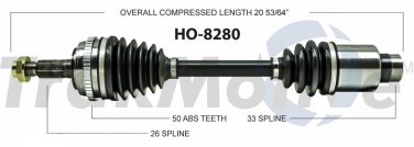    CV Axle Shaft SA HO-8280