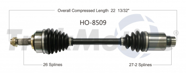    CV Axle Shaft SA HO-8509
