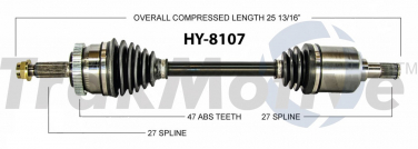    CV Axle Shaft SA HY-8107