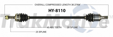    CV Axle Shaft SA HY-8110