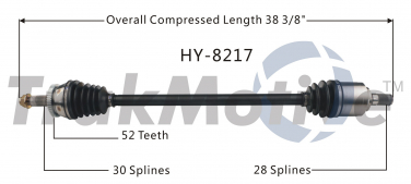   CV Axle Shaft SA HY-8217