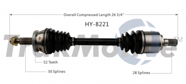    CV Axle Shaft SA HY-8221