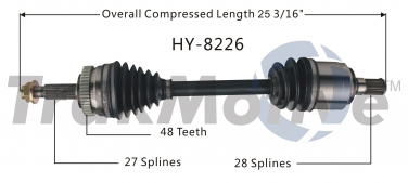    CV Axle Shaft SA HY-8226