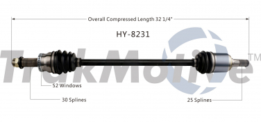    CV Axle Shaft SA HY-8231