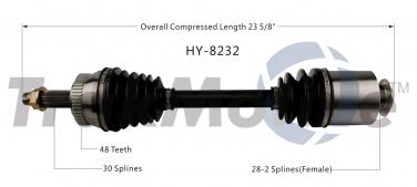    CV Axle Shaft SA HY-8232