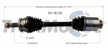    CV Axle Shaft SA HY-8236