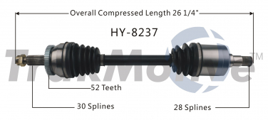    CV Axle Shaft SA HY-8237
