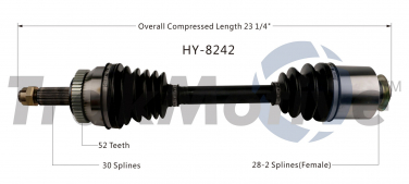    CV Axle Shaft SA HY-8242