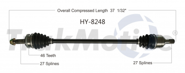    CV Axle Shaft SA HY-8248