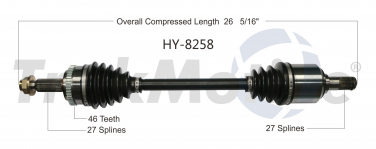    CV Axle Shaft SA HY-8258