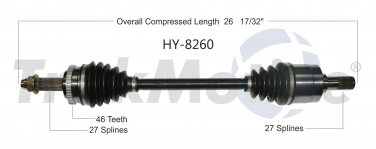    CV Axle Shaft SA HY-8260