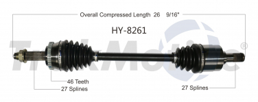    CV Axle Shaft SA HY-8261
