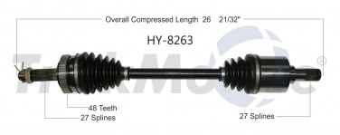    CV Axle Shaft SA HY-8263