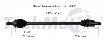    CV Axle Shaft SA HY-8267