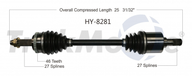   CV Axle Shaft SA HY-8281