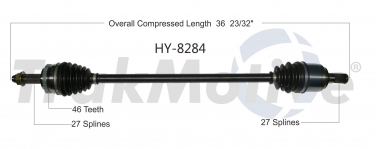    CV Axle Shaft SA HY-8284