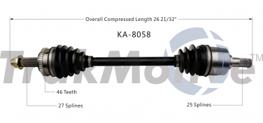    CV Axle Shaft SA KA-8058