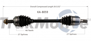    CV Axle Shaft SA KA-8059