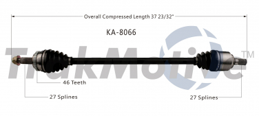    CV Axle Shaft SA KA-8066