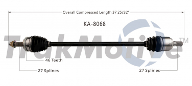   CV Axle Shaft SA KA-8068