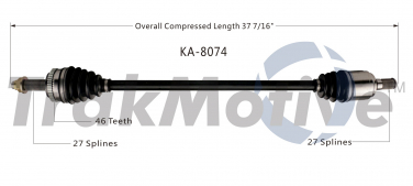    CV Axle Shaft SA KA-8074
