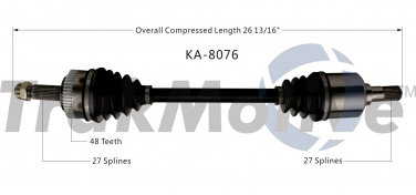    CV Axle Shaft SA KA-8076