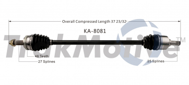    CV Axle Shaft SA KA-8081