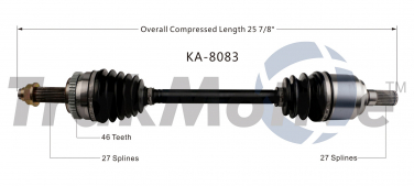    CV Axle Shaft SA KA-8083
