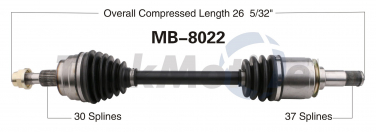    CV Axle Shaft SA MB-8022