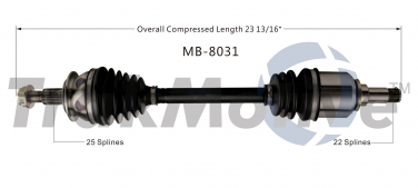    CV Axle Shaft SA MB-8031