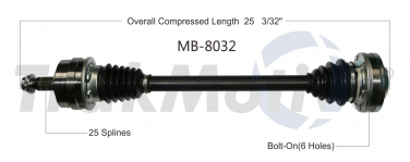    CV Axle Shaft SA MB-8032