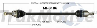    CV Axle Shaft SA MI-8186