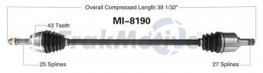    CV Axle Shaft SA MI-8190