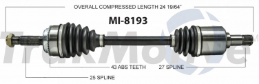    CV Axle Shaft SA MI-8193