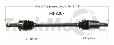    CV Axle Shaft SA MI-8207