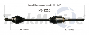    CV Axle Shaft SA MI-8210