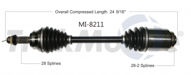    CV Axle Shaft SA MI-8211
