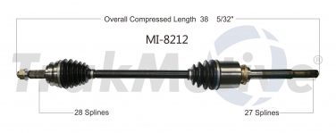    CV Axle Shaft SA MI-8212
